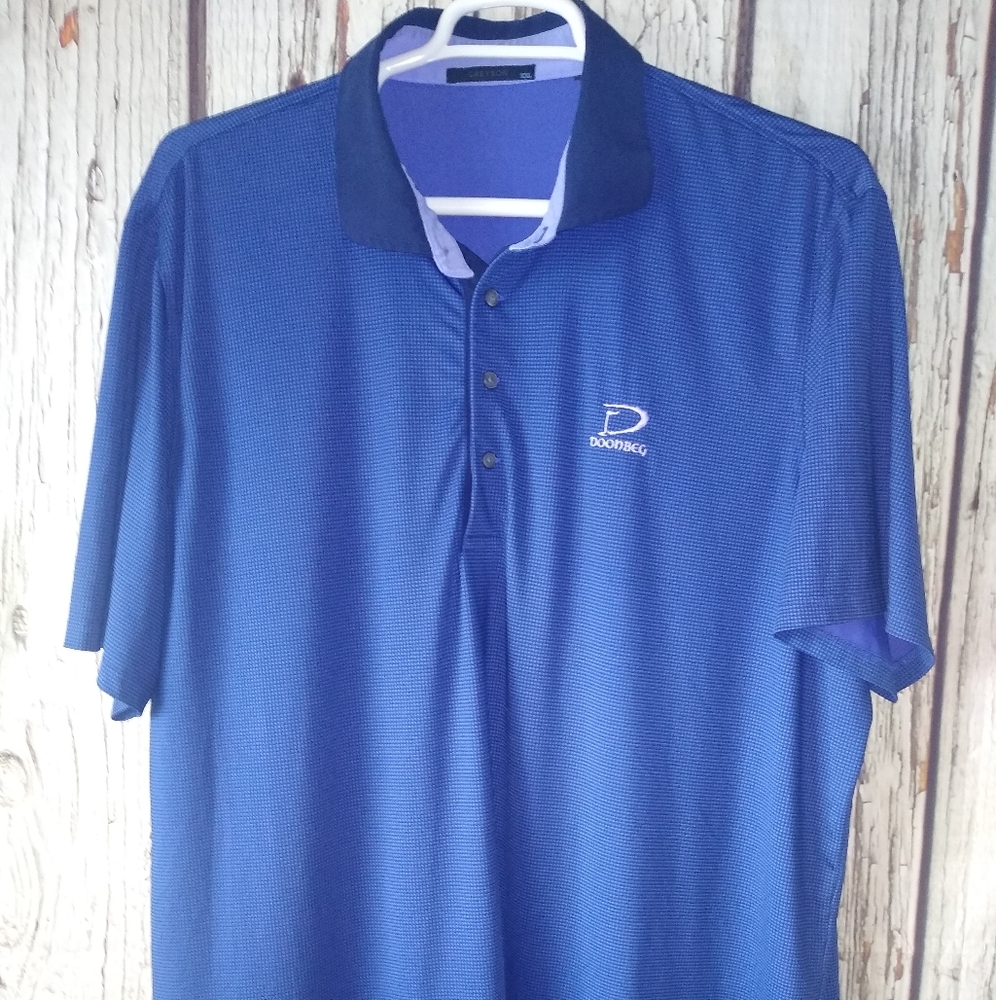 Trump International Golf Links Ireland Doonbeg Greyson Blue S/S Perform Polo XXL